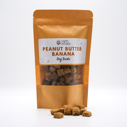 Peanut Butter Banana Dog Treats - Choose Size