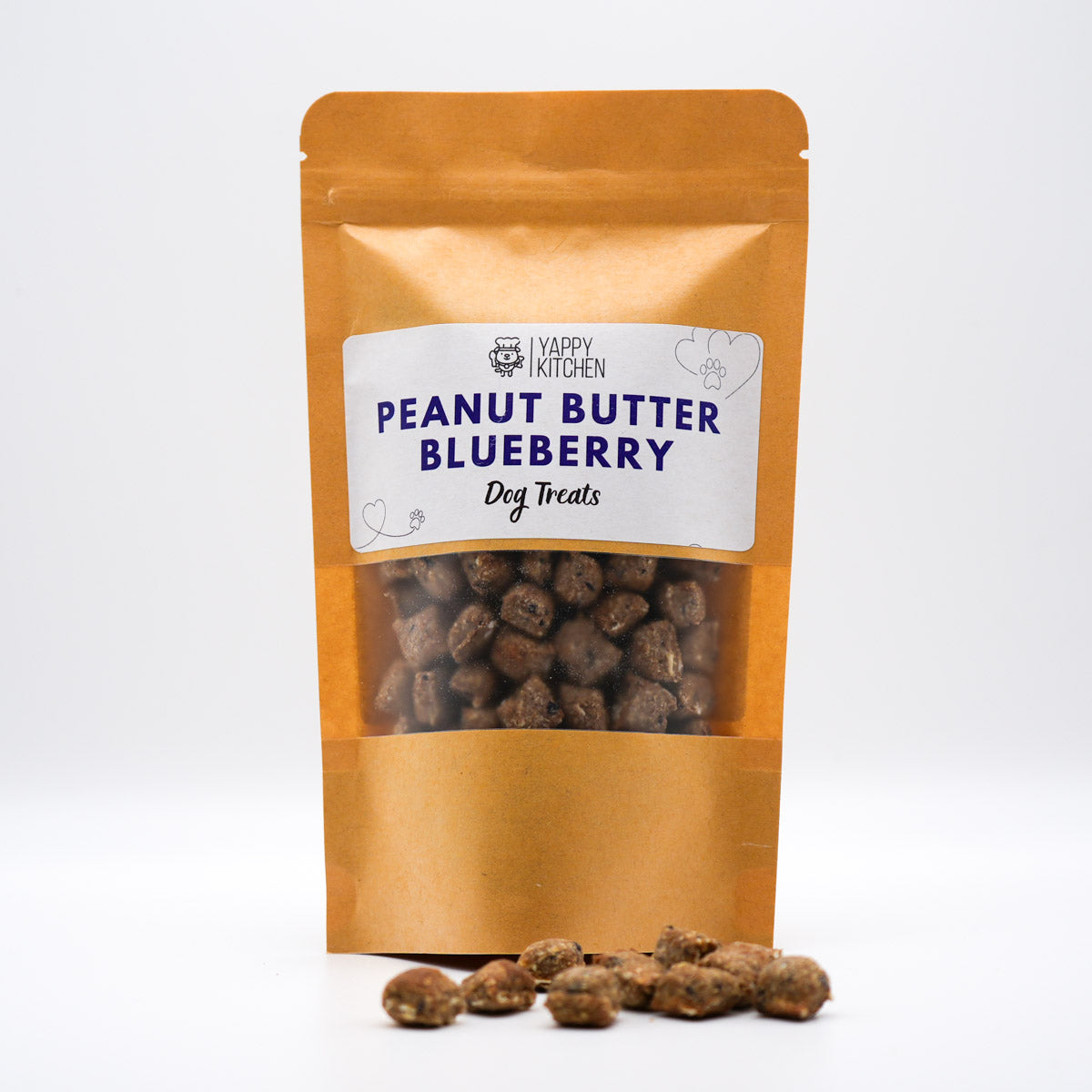 Peanut Butter Blueberry Dog Treats - Choose Size