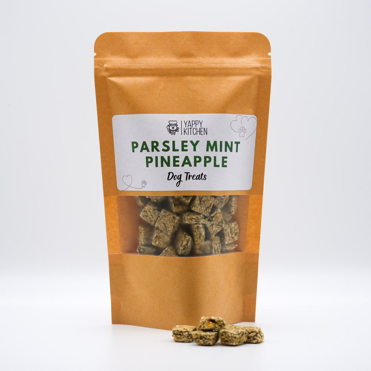 Parsley Mint Pineapple Dog Treats - Choose Size