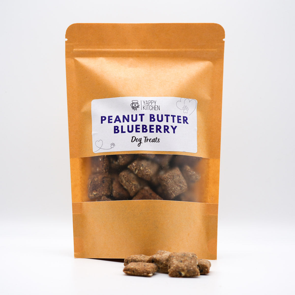 Peanut Butter Blueberry Dog Treats - Choose Size