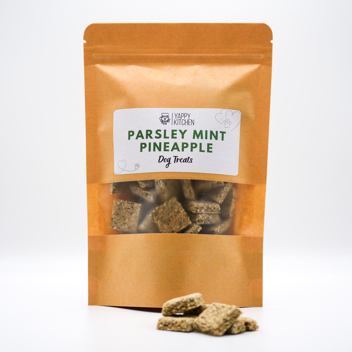 Parsley Mint Pineapple Dog Treats - Choose Size