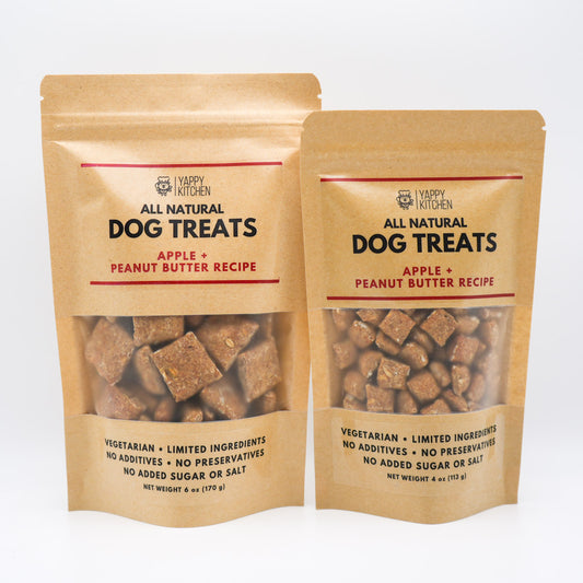Apple + Peanut Butter Dog Treats - Choose Size