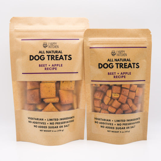 Beet + Apple Dog Treats - Choose Size