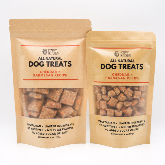 Cheddar + Parmesan Dog Treats - Choose Size
