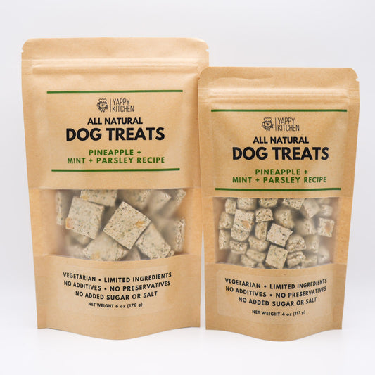 Pineapple + Mint + Parsley Dog Treats - Choose Size
