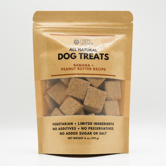 Banana Peanut Butter Dog Treats - Choose Size