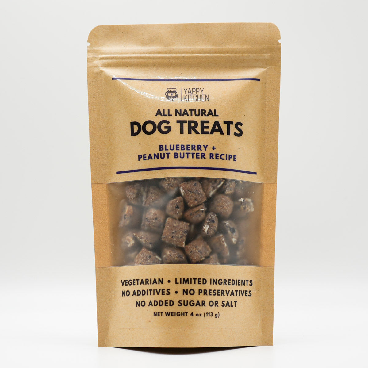 Blueberry Peanut Butter Blueberry Dog Treats - Choose Size
