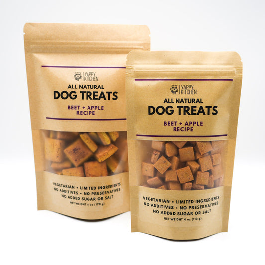 Beet + Apple Dog Treats - Choose Size